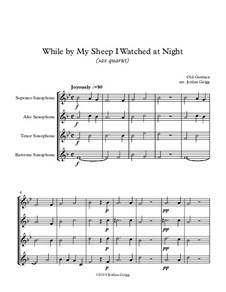 While By My Sheep: For saxophone quartet by folklore