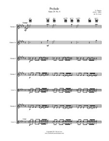 No.4 ми минор: For four guitars (bossa) by Фредерик Шопен