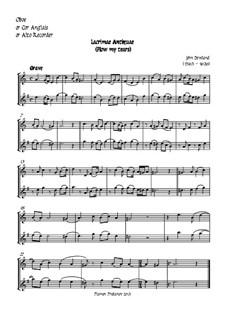 Flow My Tears (Lachrimae Antiquae): For oboe, two violins, cello and double bass – oboe part by Джон Доуленд