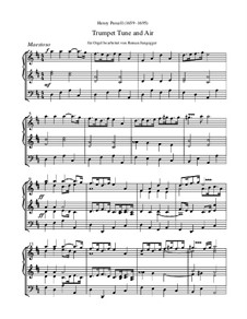Martial Air (Trumpet tune and Air): Для органа by Генри Пёрсел