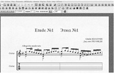 Десять этюдов для гитары: Этюд No.1 by Джулио Регонди