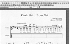 Десять этюдов для гитары: Этюд No.4 by Джулио Регонди
