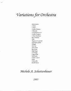 Вариации для оркестра: Вариации для оркестра by Michele Schottenbauer