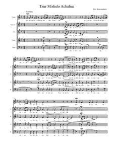 Tzur Mishelo Achalnu: Tzur Mishelo Achalnu by Dov Rosenschein