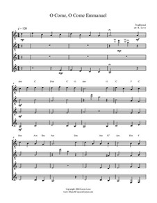 Instrumental version: For four guitars – score and parts by folklore