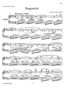 Багатель, Op.30: Для фортепиано by Анатолий Лядов