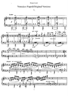 Венеция и Неаполь, S.159: No.1-3 by Франц Лист