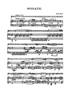 Соната для скрипки и фортепиано No.7, Op.30 No.2: Партитура by Людвиг ван Бетховен