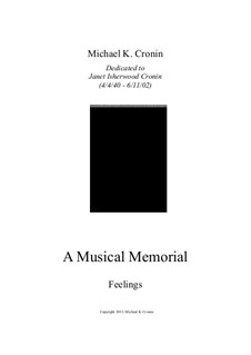 A Musical Memorial: Feelings by Michael Cronin