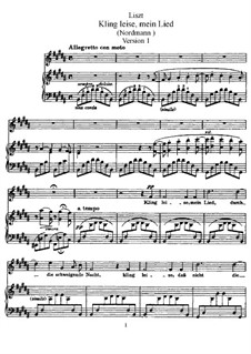 Kling leise mein Lied, S.301: Version I by Франц Лист