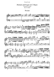 Шесть прелюдий и фуг, BWV 543-548: No.4. Версия для фортепиано, S.462 by Иоганн Себастьян Бах