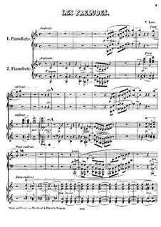 Симфоническая поэма No.3 'Прелюды', для двух фортепиано в четыре руки, S.637: Симфоническая поэма No.3 'Прелюды', для двух фортепиано в четыре руки by Франц Лист