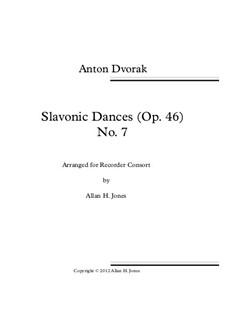 No.7 Скочна: For recorder orchestra by Антонин Дворжак