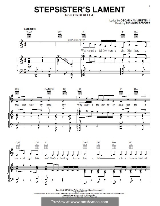 Stepsisters' Lament (from Cinderella): Для голоса и фортепиано (или гитары) by Richard Rodgers