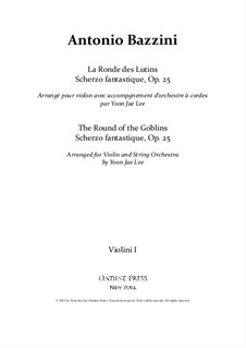 Хоровод гномов, Op.25: For violin and string orchestra – set of parts by Антонио Бадзини