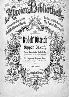 Nippon Gakufu. Six Japanese Popular Songs: Nippon Gakufu. Six Japanese Popular Songs by folklore