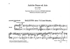 Античные танцы и арии для лютни. Сюита No.1: Версия для фортепиано  в четыре руки by Отторино Респиги