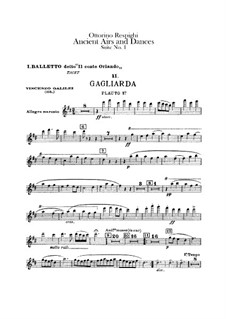 Античные танцы и арии для лютни. Сюита No.1: Партии флейт by Отторино Респиги