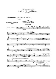 Античные танцы и арии для лютни. Сюита No.1: Партии фаготов by Отторино Респиги