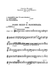 Античные танцы и арии для лютни. Сюита No.1: Партия труб by Отторино Респиги