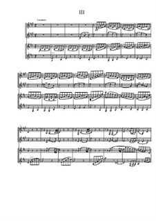Quartet for Two Arpeggiones and Two Basset Horns, Op.12: Часть III by Dov Rosenschein