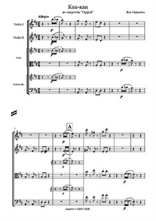 Канкан: Для струнного квартета by Жак Оффенбах