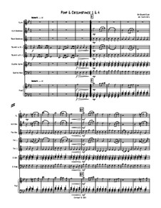 Темы из марша No.1 и No.4: For octet – full score by Эдуард Элгар
