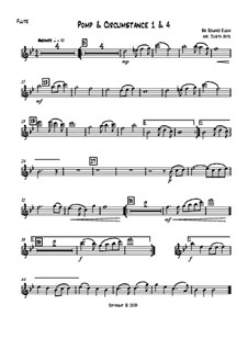 Темы из марша No.1 и No.4: For octet – parts by Эдуард Элгар