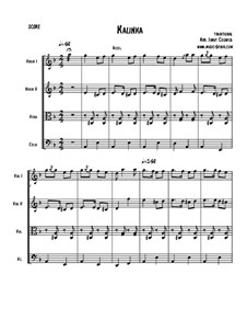 Калинка-малинка: Для струнного квартета by Ivan Larionov