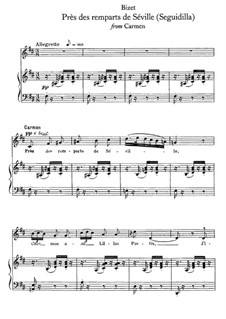 Сегидилья: Для голоса и фортепиано by Жорж Бизе