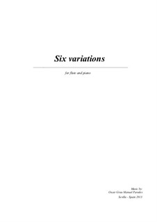 Six variations: Six variations by Oscar Grau