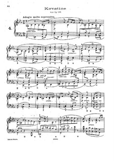 Струнный квартет No.13 си-бемоль мажор, Op.130: Каватина. Переложение для фортепиано (с аппликатурой) by Людвиг ван Бетховен