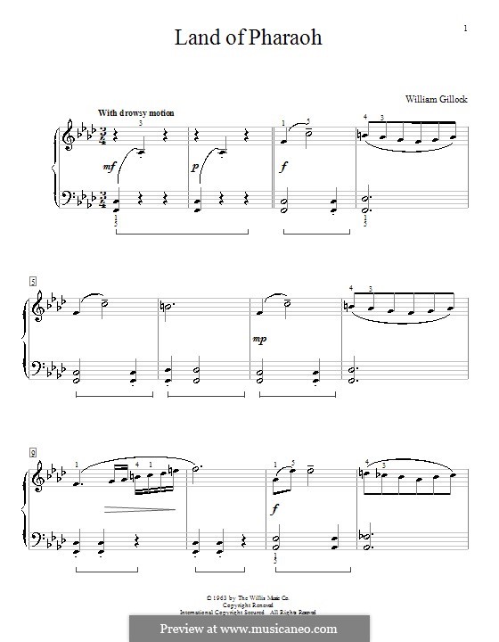 Гиллок осенний эскиз ноты