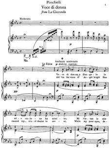 Voce di donna: Для голоса и фортепиано by Амилькаре Понкьелли