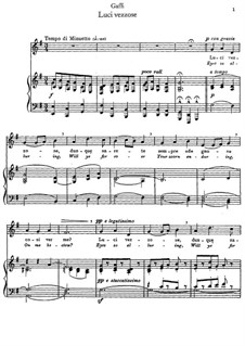 Luci vezzose: For mezzo-soprano and piano by Tomasso Bernardo Gaffi