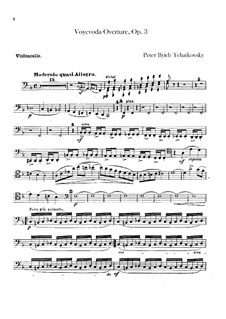 Воевода, TH 1 Op.3: Увертюра – партия виолончелей by Петр Чайковский