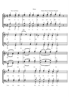 Gloria, Op.22 Nr.5: Gloria by Werner Schneider-Wiegand