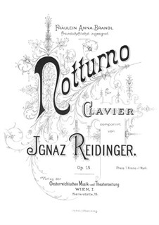 Notturno, Op.15: Notturno by Ignaz Reidinger