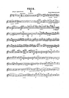 Фортепианное трио си минор, Op.33: Партия скрипки by Роберт Радеке