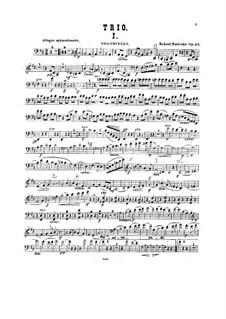 Фортепианное трио си минор, Op.33: Партия виолончели by Роберт Радеке