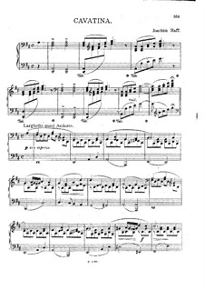 Шесть пьес для скрипки и фортепиано, Op.85: No.3 Каватина. Версия для фортепиано  by Иоахим Рафф