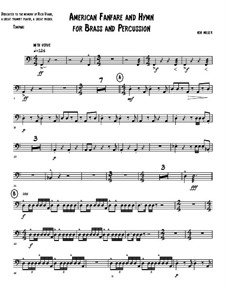 An American Fanfare and Hymn for Brass and Percussion: Партия литавр by Ken Miller