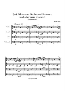 Jack O'Lanterns, Goblins and Skeletons (and other scary creatures): String quartet by Jordan Grigg