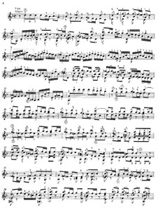 Соната для скрипки No.1 соль минор, BWV 1001: Movement II (Fuga), for guitar by Иоганн Себастьян Бах