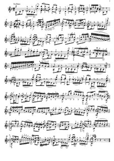 Соната для скрипки No.1 соль минор, BWV 1001: Movement III (Siciliano), for guitar by Иоганн Себастьян Бах