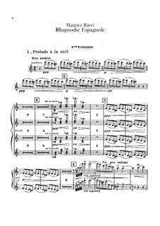 Испанская рапсодия, M.54: Партия первых скрипок by Морис Равель