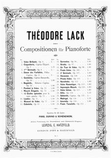 Istoriretta, Op.150: Для фортепиано by Теодор Лак