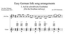 Auf de Schwäb'sche Eisebahne: Для альта саксофона и гитары by folklore