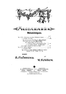 Меломимики, Op.11a: No.1-2 Меломимики by Владимир Ребиков