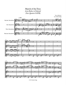 Марш игрушек: For sax quartet SATB by Виктор Герберт